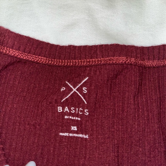 PacSun basic maroon long sleeve XS - Picture 2 of 2